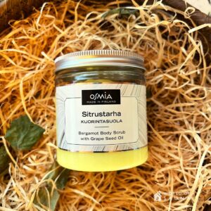 Bergamotti-rypalekivioljy kuorintasuola